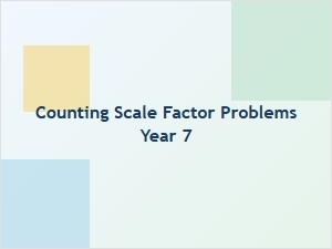 Solving Counting Scale Factor Problems